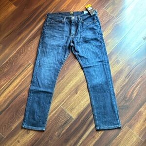 LEE Men’s Stretch Slim Fit Tapered Leg Deep Wash size 36 x 30
